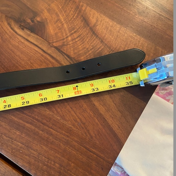 RALPH LAUREN COLLECTION Black Leather vintage Belt (Small) - Picture 3 of 6